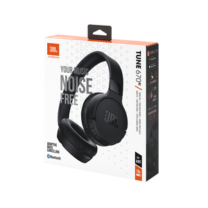 JBL Tune 670NC - Black - Adaptive Noise Cancelling Wireless On-Ear Headphones - Detailshot 10
